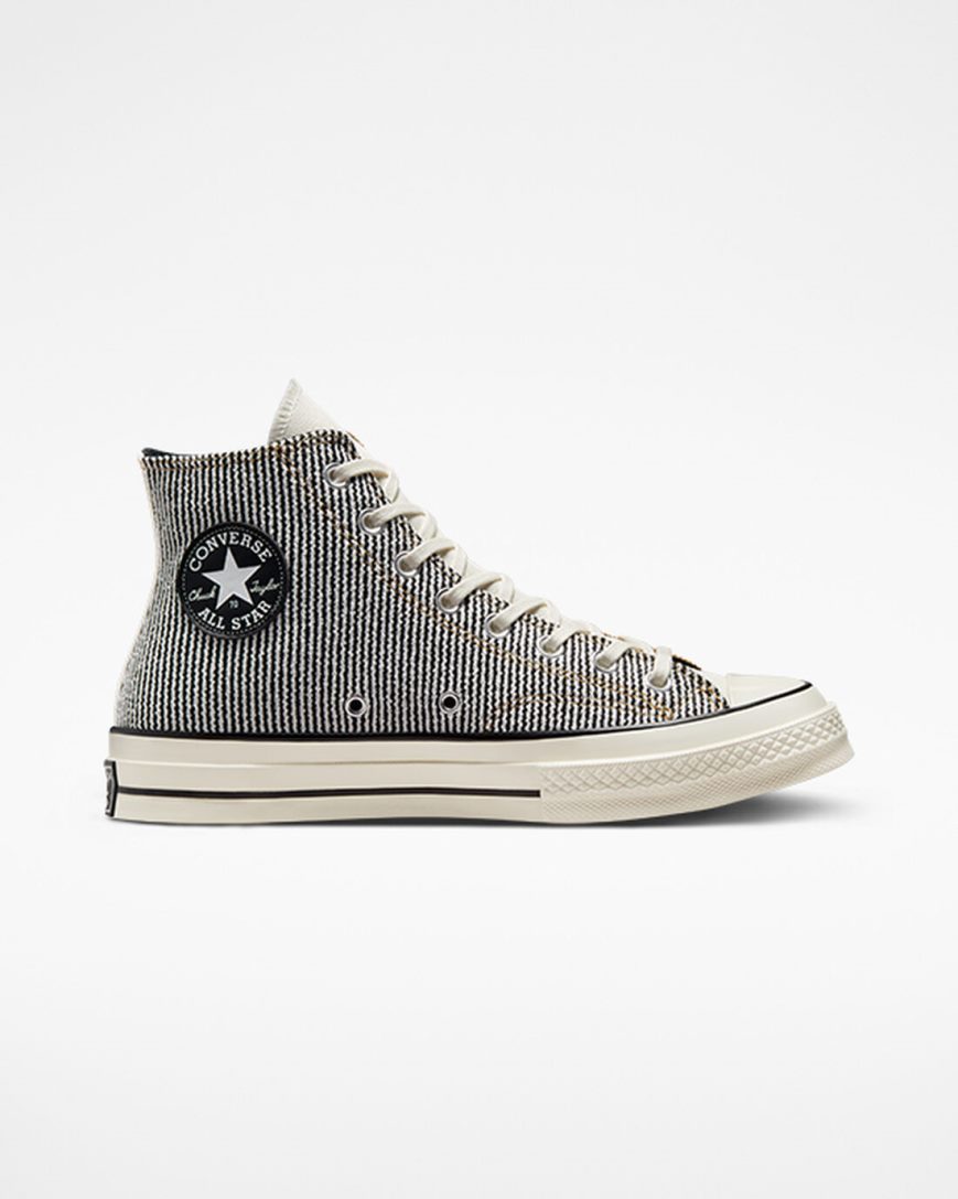 Dámské Boty Vysoké Converse Chuck 70 Textured Tri-Panel Oranžové Černé | CZ YLAJ18